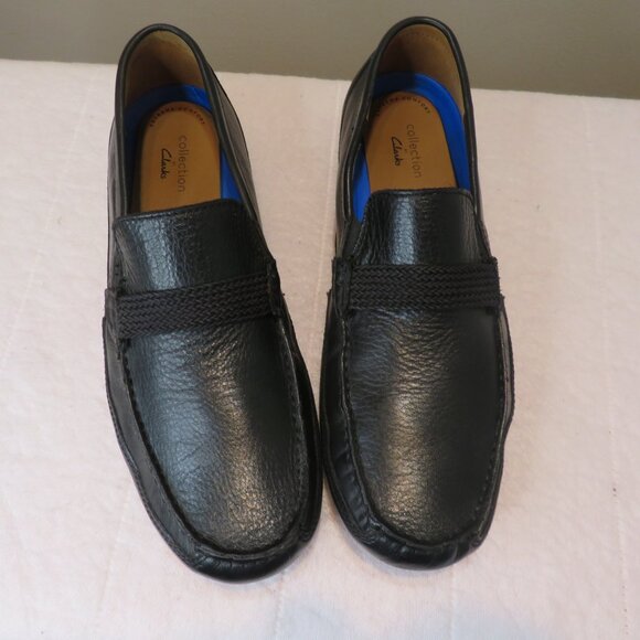 NWT Men's Collection by Clark Black Leather Extreme Comfort Loafers - Picture 1 of 7